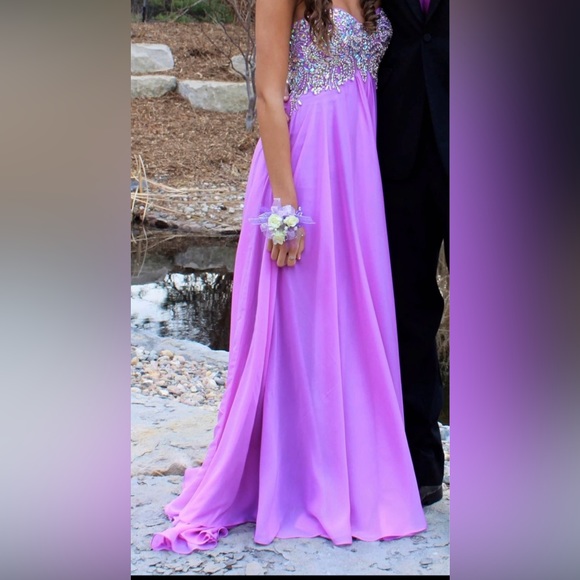 Lilac Prom dress / Purple Prom dress - Picture 2 of 9